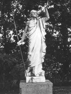 Picture Of A Statue In The Cemetery